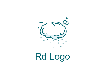 cloud with rain or stars