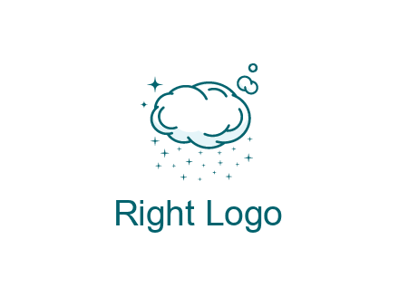 cloud with rain or stars