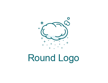 cloud with rain or stars