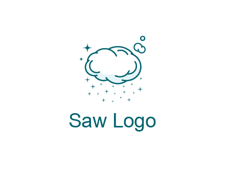 cloud with rain or stars