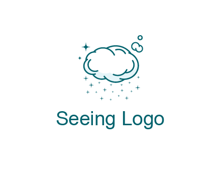 cloud with rain or stars