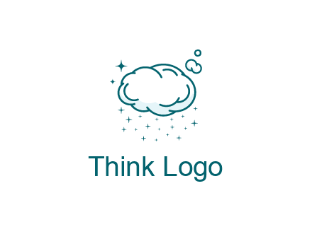cloud with rain or stars