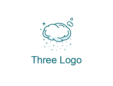 cloud with rain or stars