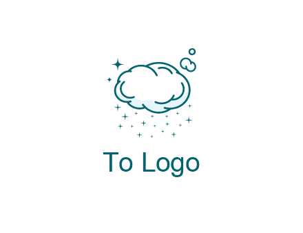 cloud with rain or stars