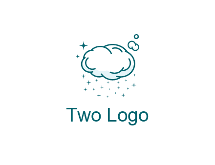 cloud with rain or stars