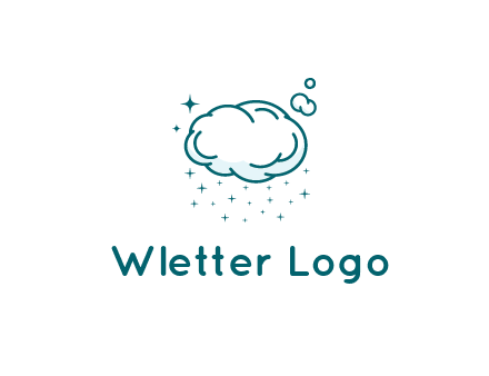 cloud with rain or stars