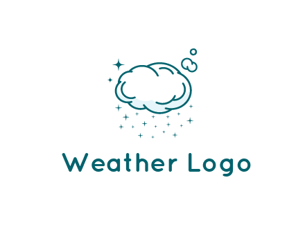 cloud with rain or stars