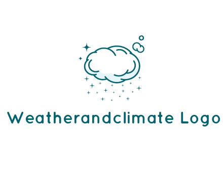 cloud with rain or stars