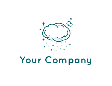 cloud with rain or stars