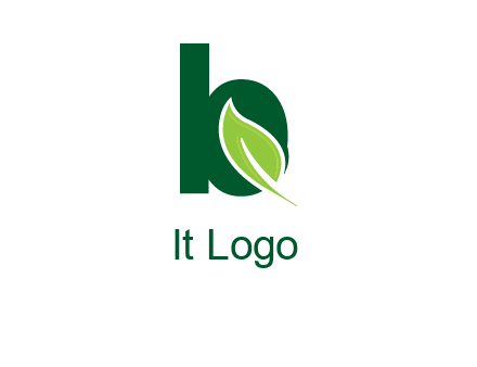 letter b with leaf logo