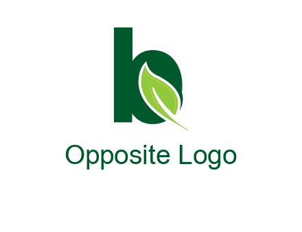 letter b with leaf logo