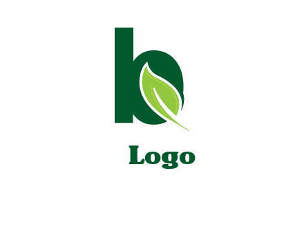letter b with leaf logo