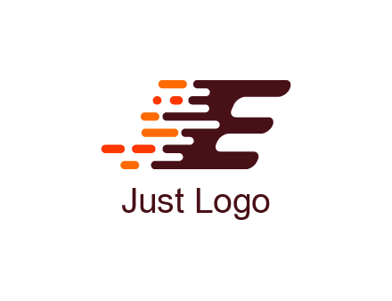 letter E rushing icon