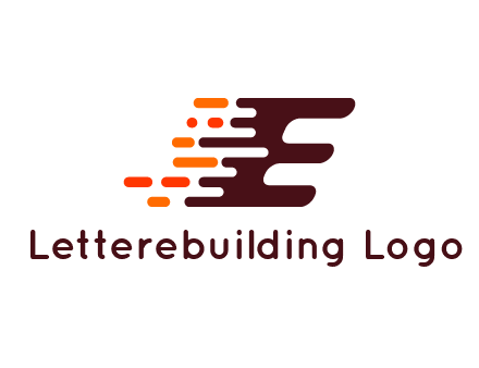 letter E rushing icon