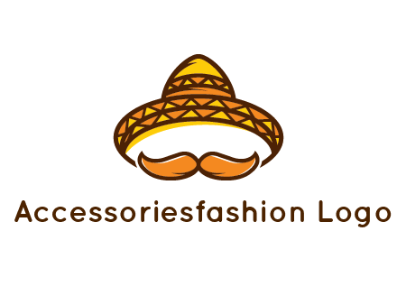 thick mustache and Mexican hat con