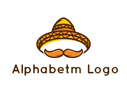 thick mustache and Mexican hat con