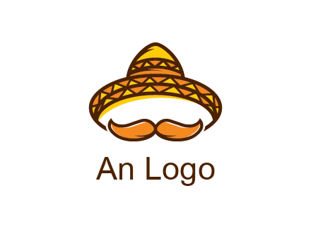 thick mustache and Mexican hat con