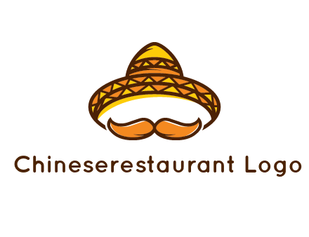 thick mustache and Mexican hat con