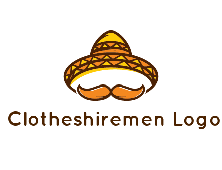 thick mustache and Mexican hat con