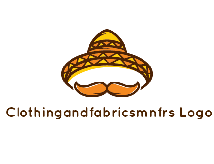 thick mustache and Mexican hat con