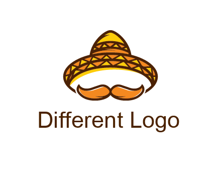 thick mustache and Mexican hat con