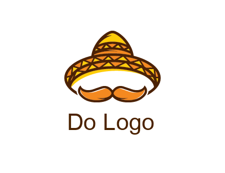 thick mustache and Mexican hat con