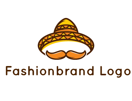 thick mustache and Mexican hat con