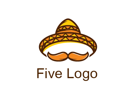 thick mustache and Mexican hat con