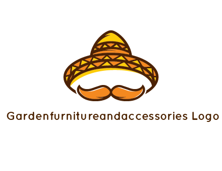 thick mustache and Mexican hat con