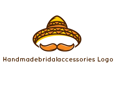 thick mustache and Mexican hat con