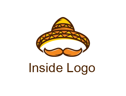 thick mustache and Mexican hat con