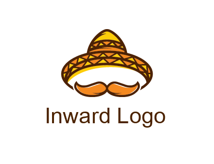 thick mustache and Mexican hat con