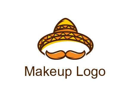 thick mustache and Mexican hat con