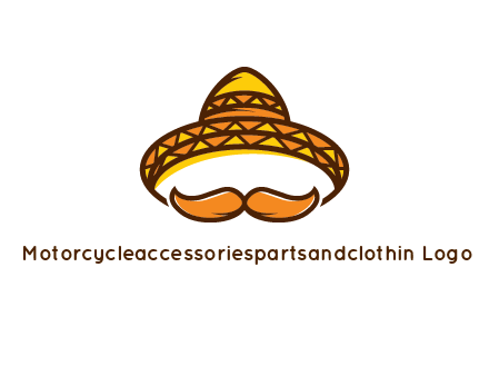 thick mustache and Mexican hat con