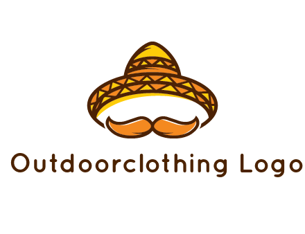 thick mustache and Mexican hat con