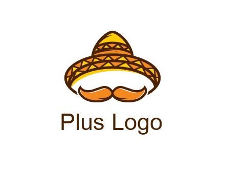 thick mustache and Mexican hat con