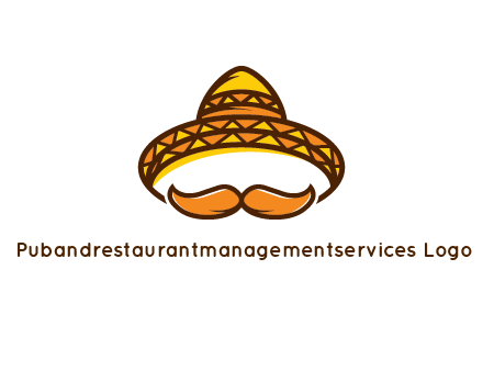 thick mustache and Mexican hat con