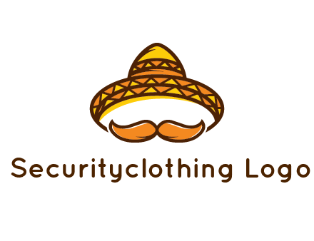 thick mustache and Mexican hat con