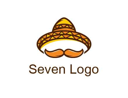thick mustache and Mexican hat con