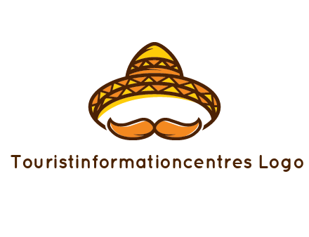 thick mustache and Mexican hat con