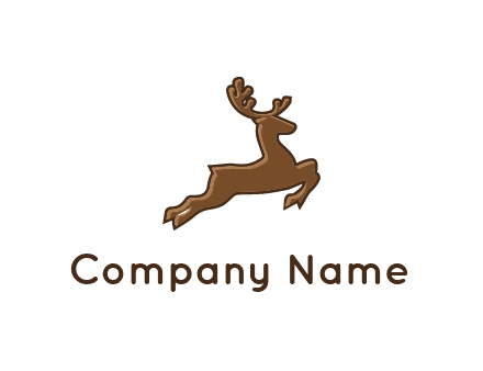 jumping reindeer icon