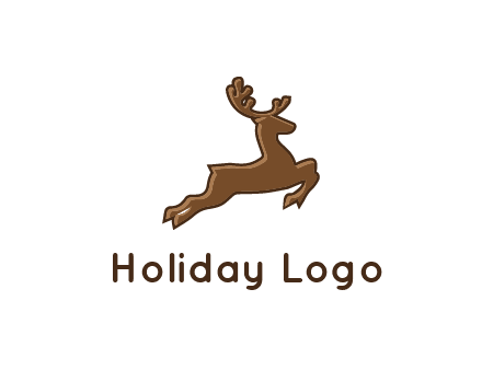 jumping reindeer icon