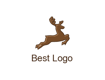 jumping reindeer icon