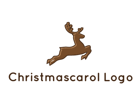 jumping reindeer icon