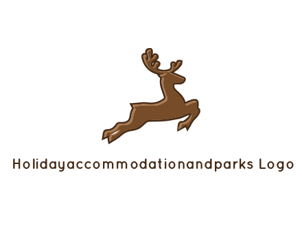 jumping reindeer icon