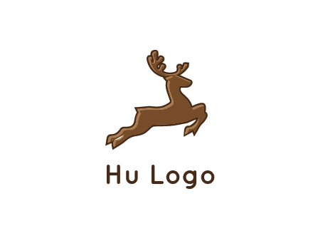 jumping reindeer icon