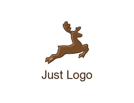 jumping reindeer icon