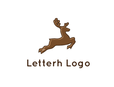 jumping reindeer icon