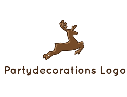 jumping reindeer icon