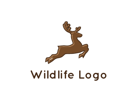 jumping reindeer icon